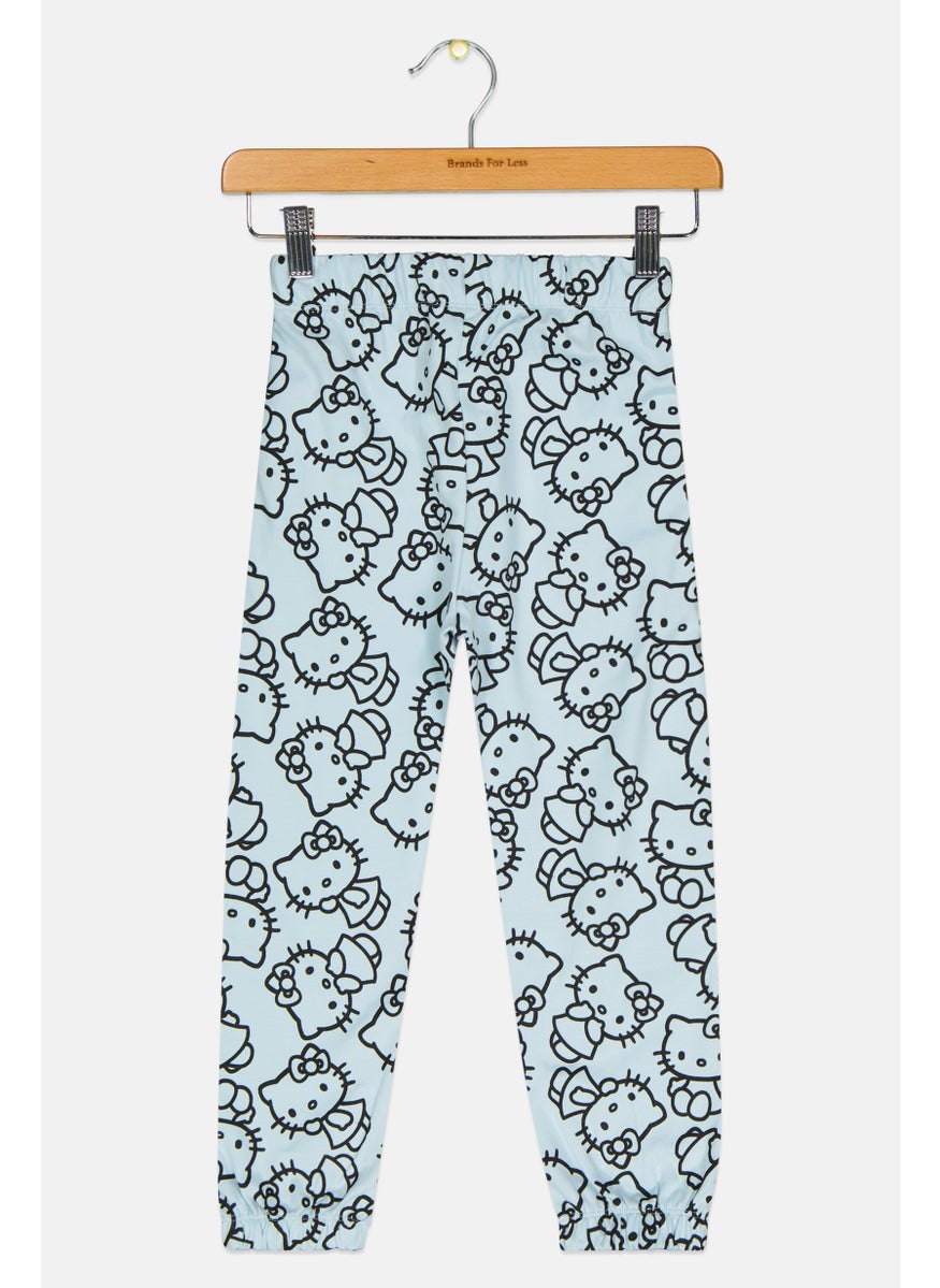 Kids Girl Graphic Print Jogger Pants, Multicolor