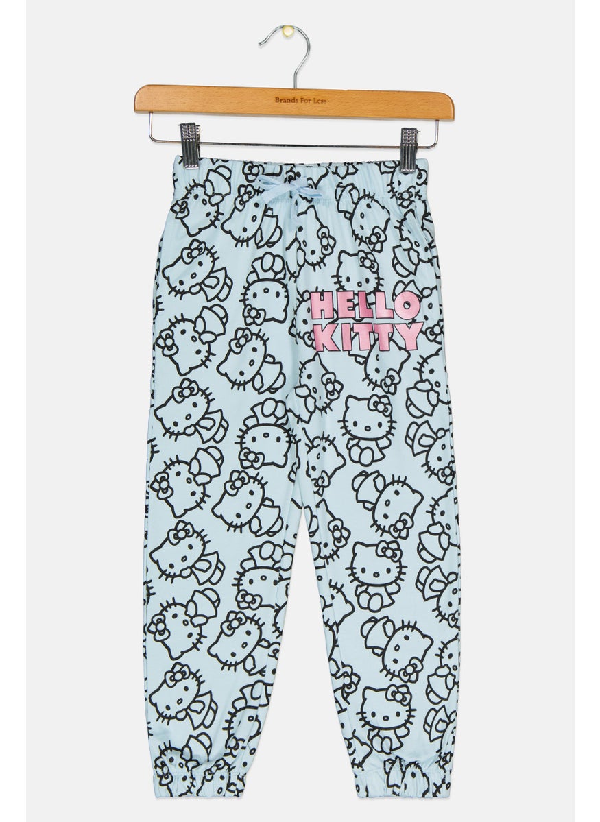 Kids Girl Graphic Print Jogger Pants, Multicolor