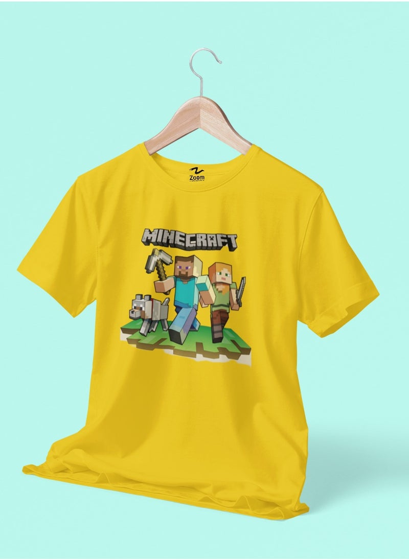 Minecraft Gold Gems Design Boy's T-Shirt