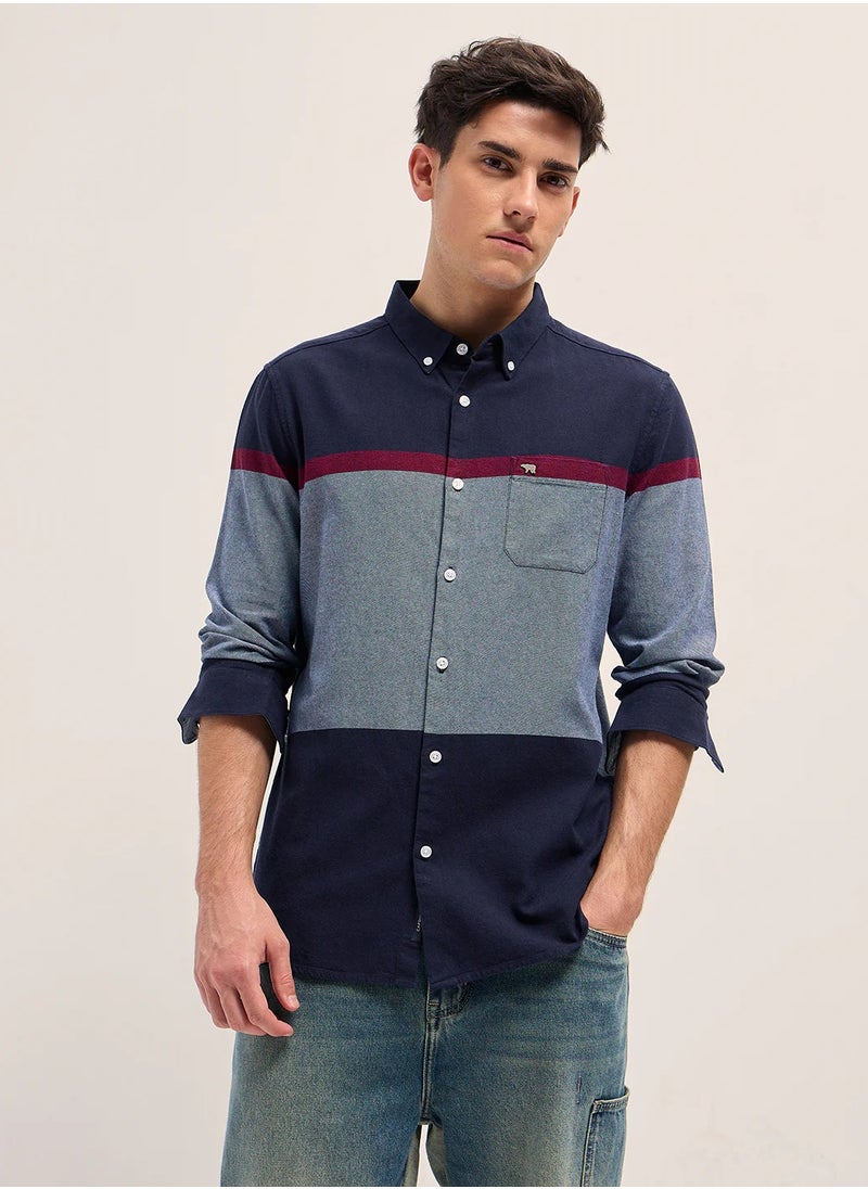 Cotton Shirt for Men | Slim Fit, Long Sleeve, Casual or Formal Button-Down | Soft, Breathable Fabric for Work, Everyday, & All-Season Wear in Stylish