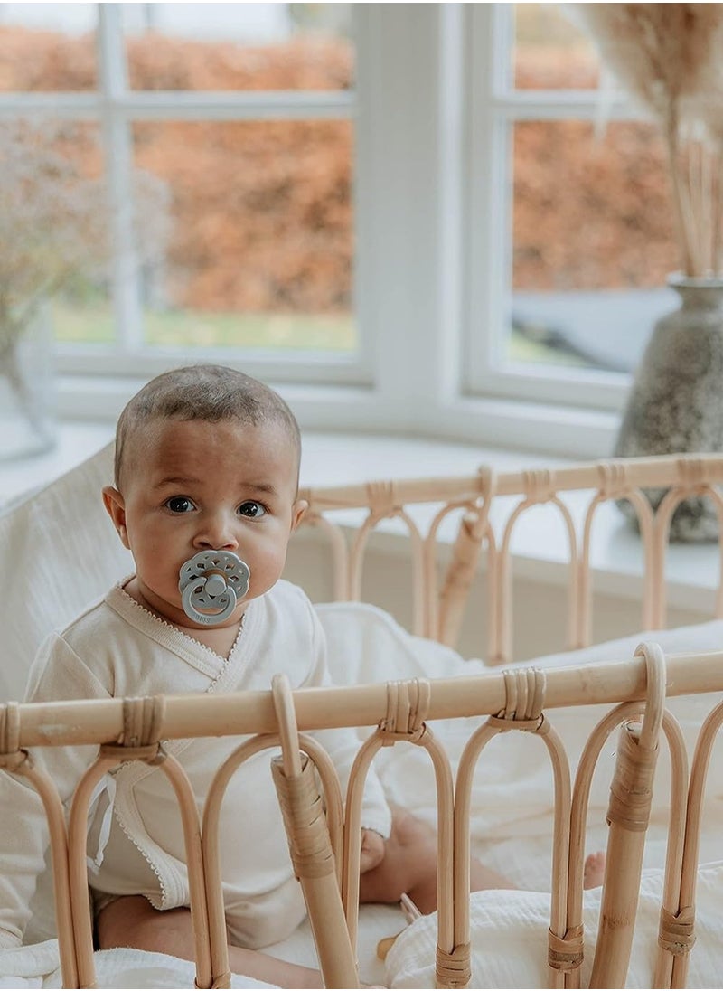 BIBS Natural Rubber  Pacifier  Pack Of 2 Ivory And Sage