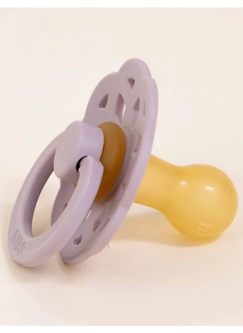 BIBS Natural Rubber  Pacifier Pack Of 1 Purple Color