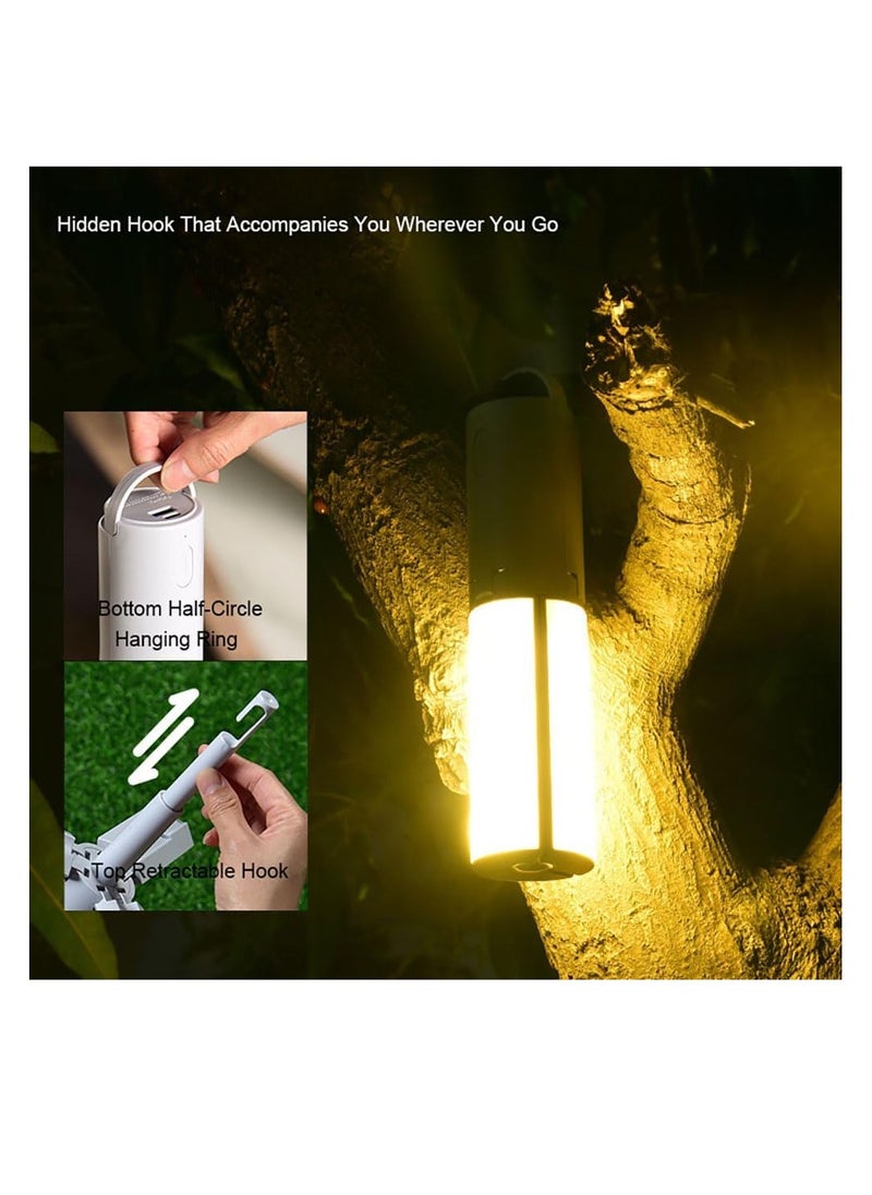 LED Camping Lantern,800 Lumen 4000 mAh Folding Rechargeable Camping Light with 3 Light Modes,Foldable Emergency Light for Home,Outdoor,Hurricanes Emergency Power,Hiking,Camping Accessories and More [Energy Class A+++]