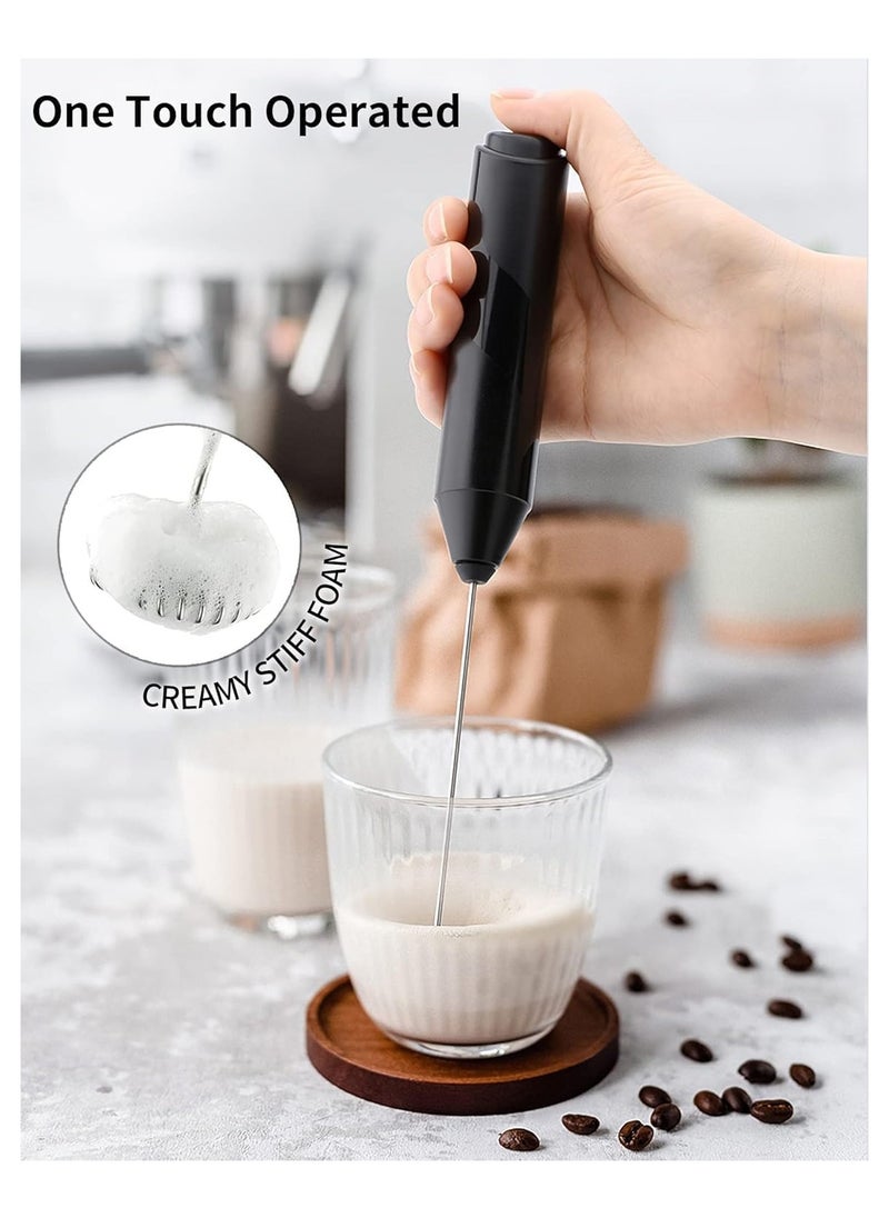 Electric Milk Frother Handheld, Mini Whisk Foam Maker, Drink Mixer for Coffee, Milk, Lattes, Cappuccino Cream, Matcha. (Multicolour)