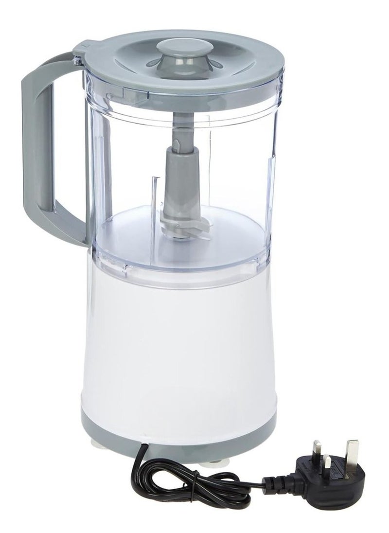 400W Electric Food Chopper (0.7L) - Powerful Mini Food Processor for Ice Crushing, Meat, Vegetables, Fruits, Herbs & Poultry - One-Touch Operation, Stainless Steel Blades, Easy-Clean Container