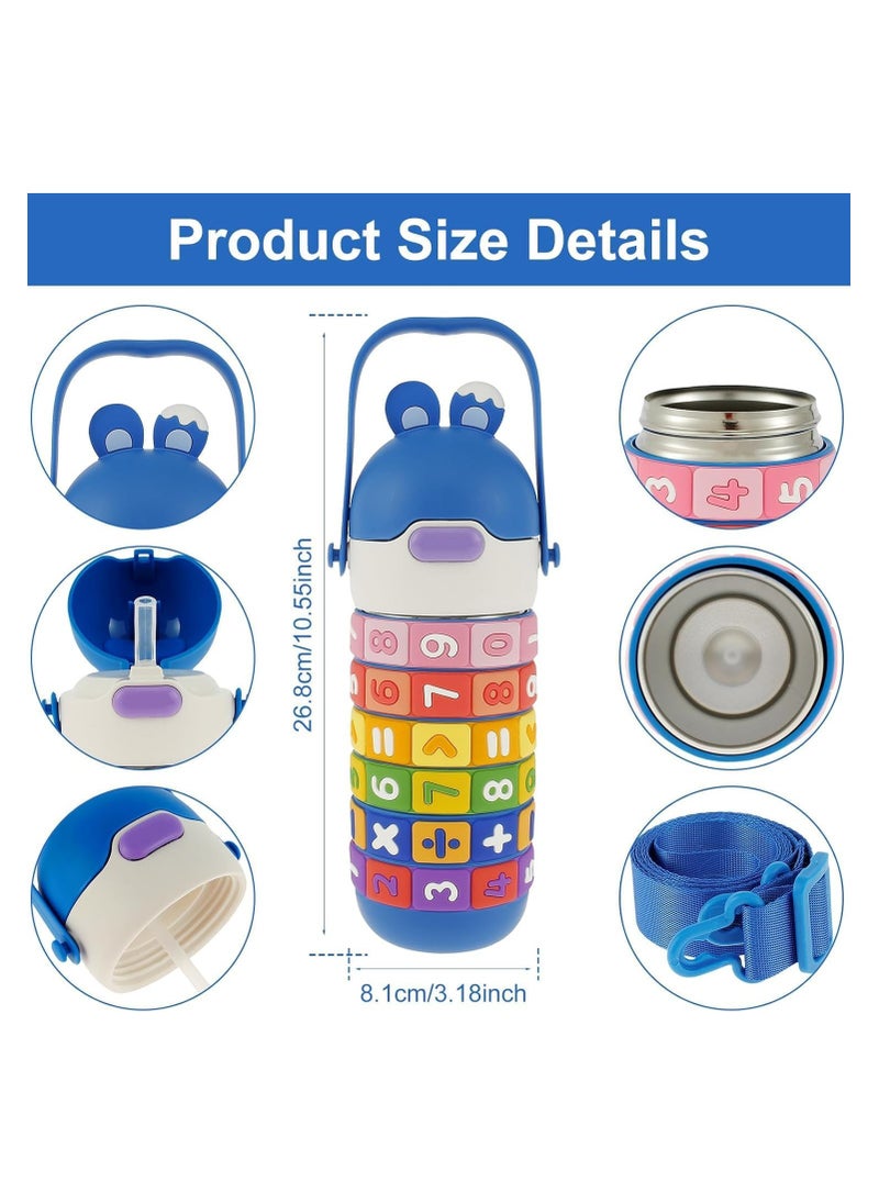 Kids Water Bottle, Stainless Steel Water Bottle, Bottle for School, Mathematical water Bottle, Double wall Insulated water bottle for Girls and Boys, Baby Water Bottle, Leak, Sports, School Bottle