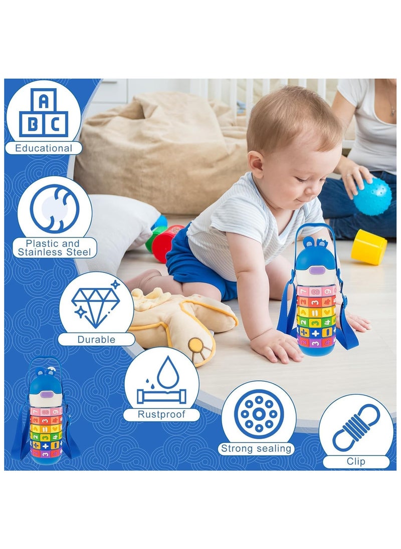 Kids Water Bottle, Stainless Steel Water Bottle, Bottle for School, Mathematical water Bottle, Double wall Insulated water bottle for Girls and Boys, Baby Water Bottle, Leak, Sports, School Bottle