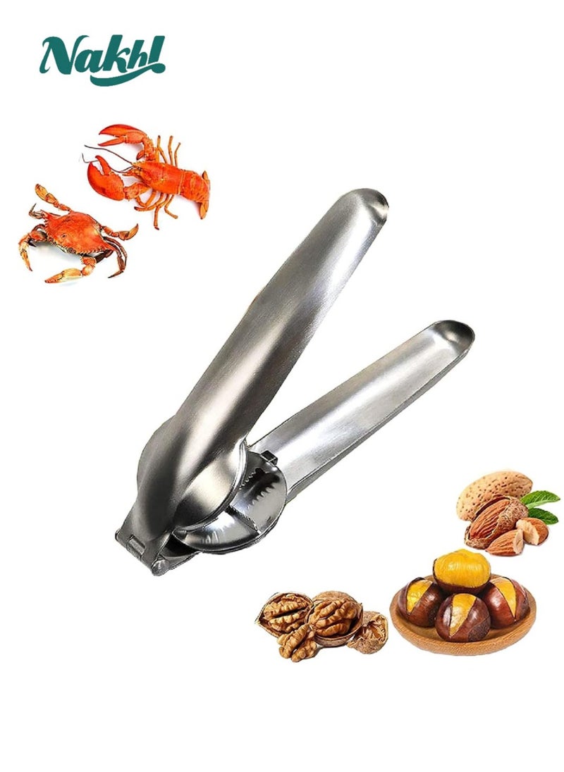 Nutcracker Chestnut Clip,430 Stainless Steel Chestnut Cutter Tool Pistachio Nut Opener Macadamia Nut Knife,Walnut Opener,Metal Nut Opener Plier Multifunction Nutcracker