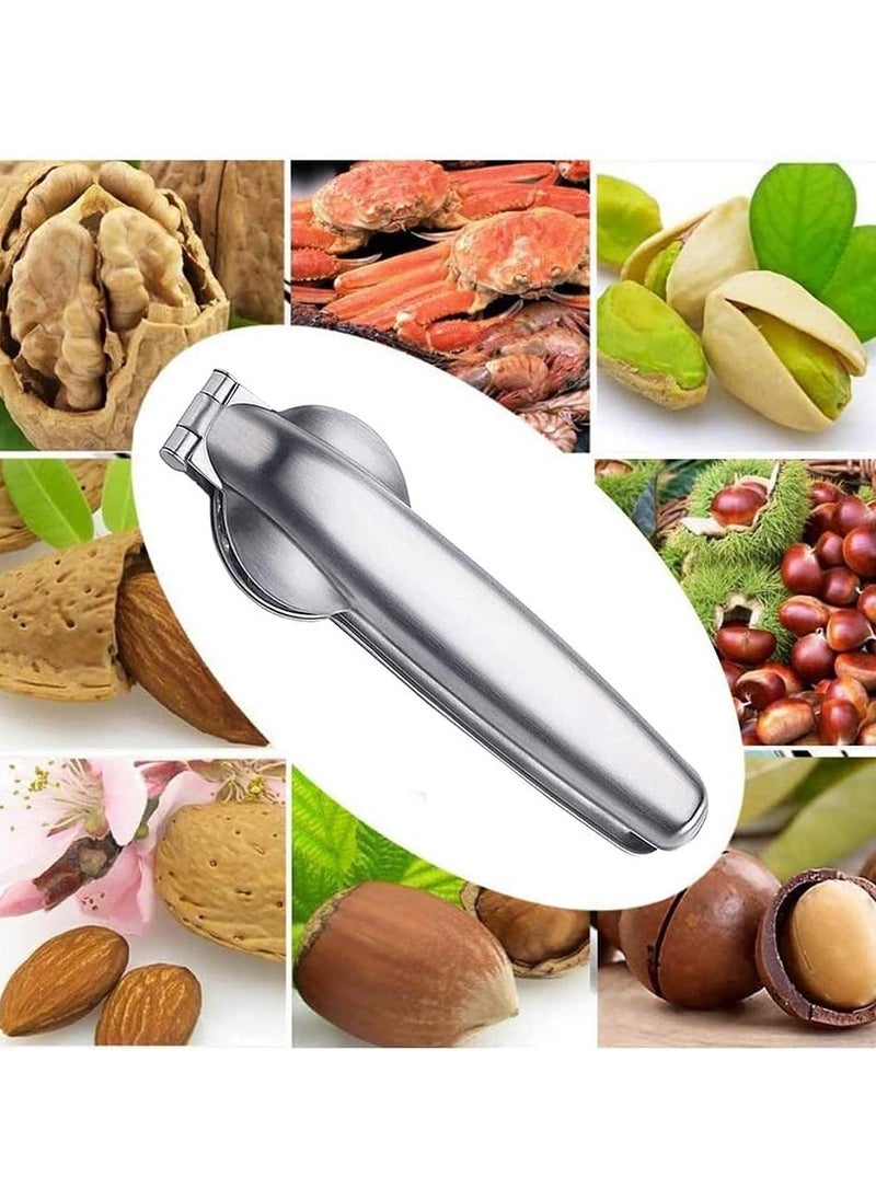 Nutcracker Chestnut Clip,430 Stainless Steel Chestnut Cutter Tool Pistachio Nut Opener Macadamia Nut Knife,Walnut Opener,Metal Nut Opener Plier Multifunction Nutcracker