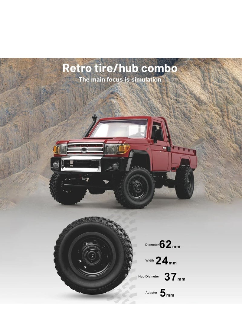 MN MODEL RC Crawler  1/12 RC Truck 4x4 RC Rock Crawler Toyota LC79 Remote Control Pickup 2.4Ghz All Terrain with 280 Brushed Motor Proportional Throttle Steering RTR Hobby Toy for Adult