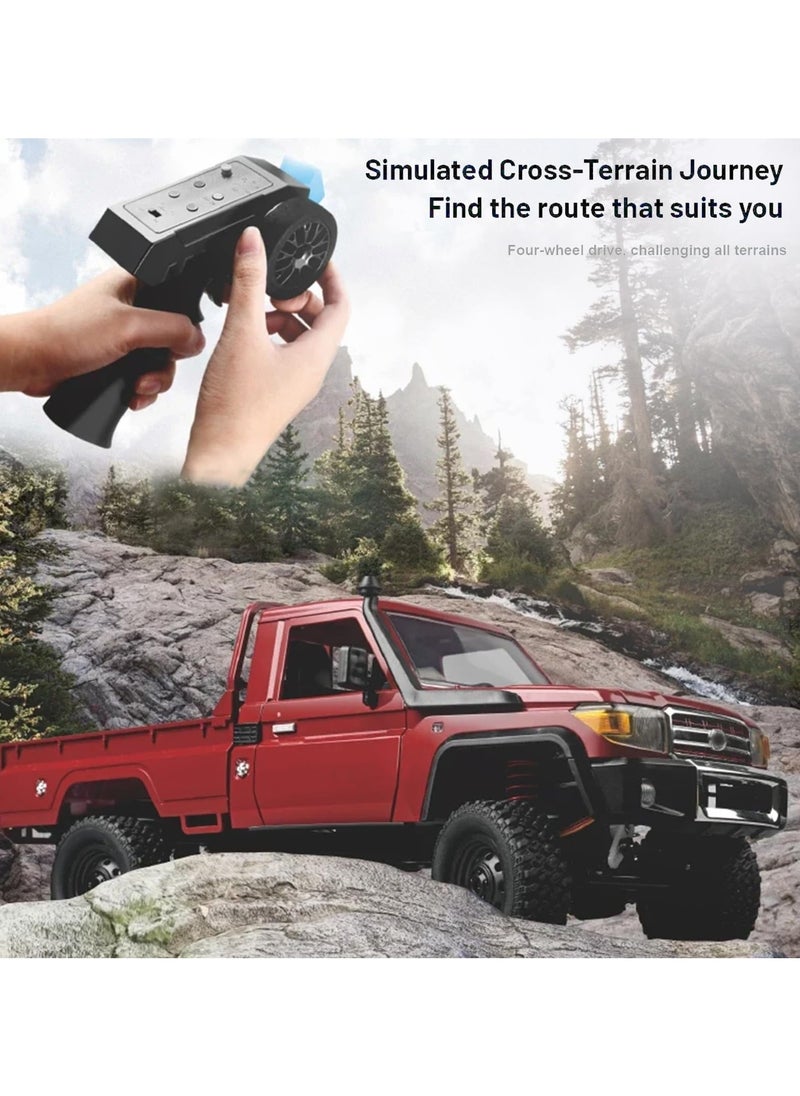 MN MODEL RC Crawler  1/12 RC Truck 4x4 RC Rock Crawler Toyota LC79 Remote Control Pickup 2.4Ghz All Terrain with 280 Brushed Motor Proportional Throttle Steering RTR Hobby Toy for Adult