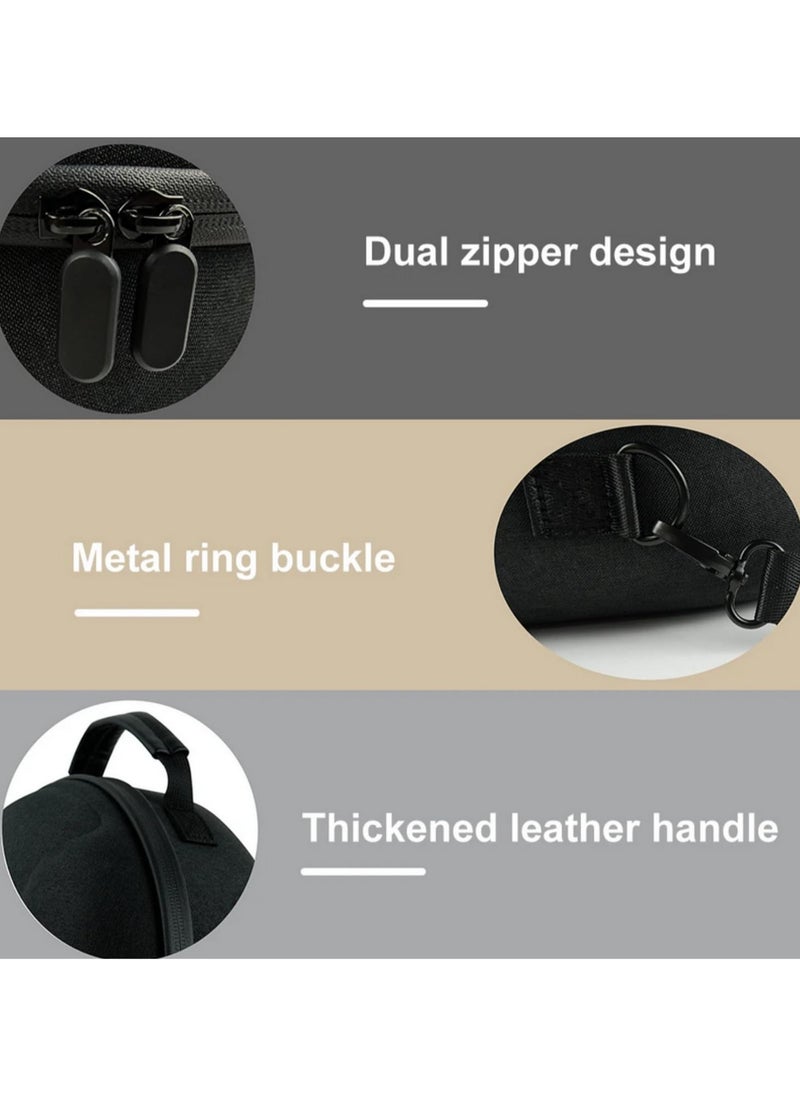EVA Carrying Case for Meta Quest 3 VR Headset Waterproof Hard Shell Storage Bag with Adjustable Shoulder Strap Shockproof  Anti-Scratch Protection