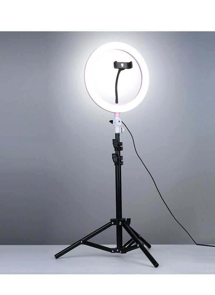 LED Ring Light Live Lamp with Tripod Stand Dimmable Photography Lighting for Youtube Makeup Video