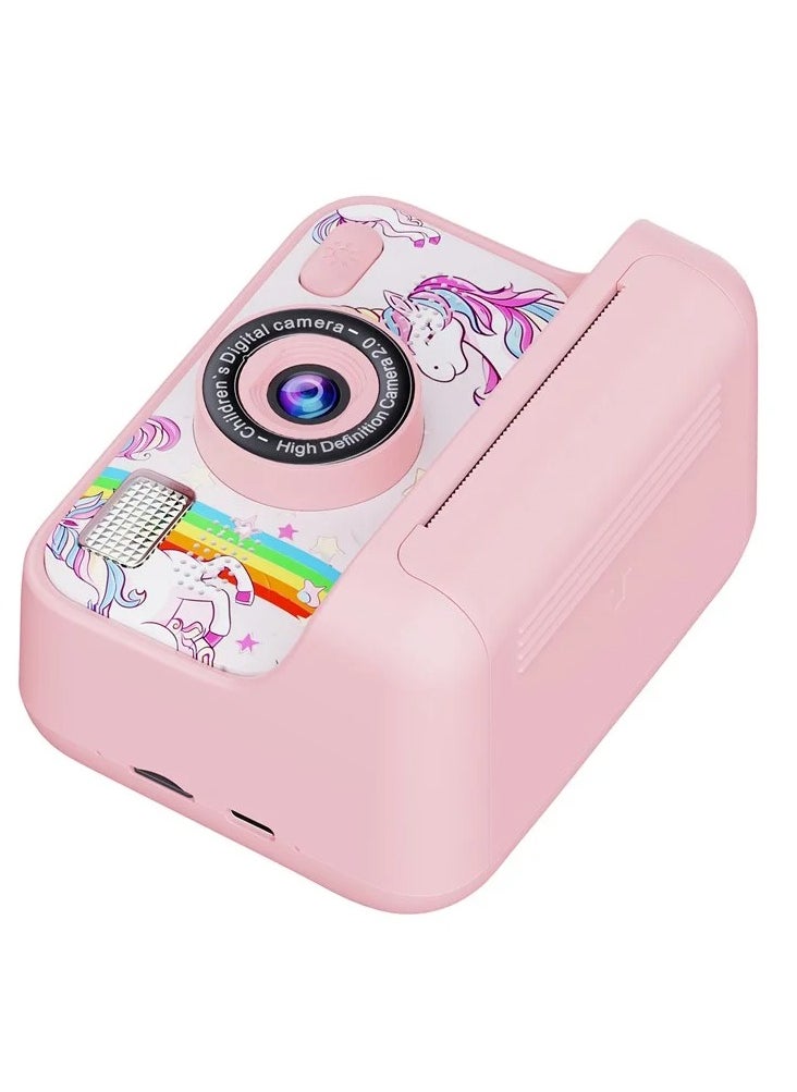 Kids Instant Print Camera with 1080P Video, Digital Photo, MP3 Player, Games & Rechargeable Battery – Fun Toy Camera for Boys & Girls