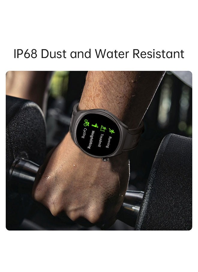 KUMI GW6 Sports Smartwatch AMOLED Display Yoga Exercise 100 Sports Detection Maps Navigation Smart Bracelet Sliver