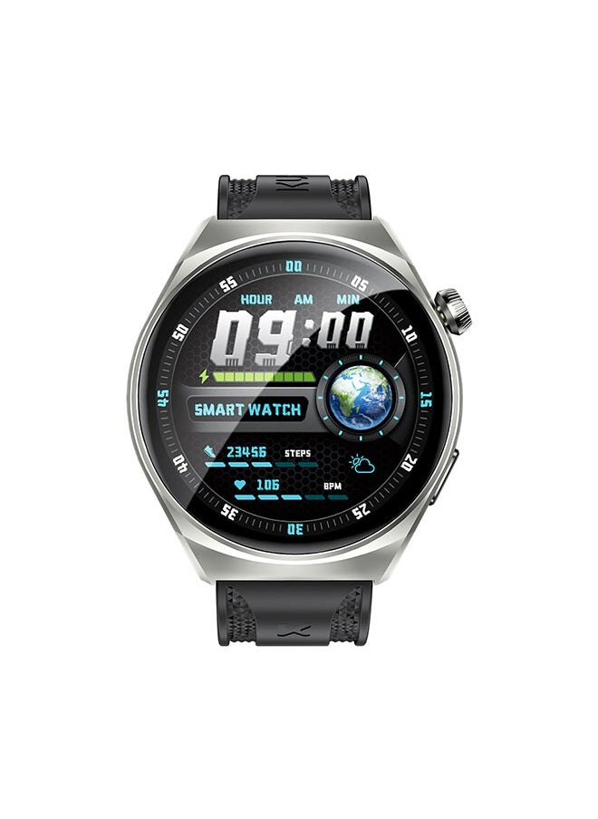 KUMI GW6 Sports Smartwatch AMOLED Display Yoga Exercise 100 Sports Detection Maps Navigation Smart Bracelet Sliver