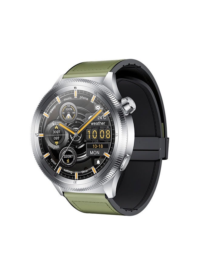 KUMI Gear GT3 Smart Sports Watch AMOLED Display 100 Motion Detection Assisted Sleep Detection Exercise Track Recording Waterproof AI Voice Bracelet NFC Support Sliver