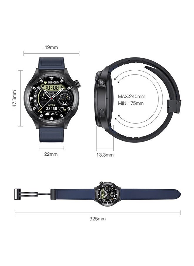 KUMI Gear GT3 Smart Sports Watch AMOLED Display 100 Motion Detection Assisted Sleep Detection Exercise Track Recording Waterproof AI Voice Bracelet NFC Support Sliver