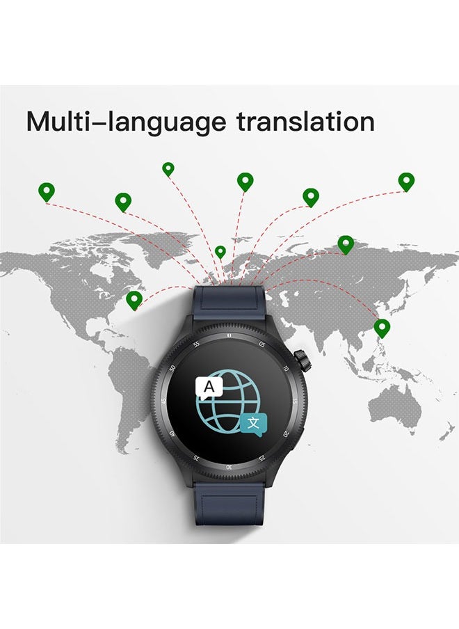 KUMI Gear GT3 Smart Sports Watch AMOLED Display 100 Motion Detection Assisted Sleep Detection Exercise Track Recording Waterproof AI Voice Bracelet NFC Support Sliver