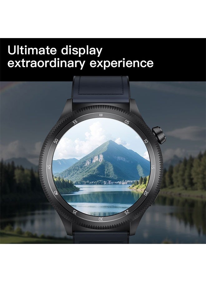 KUMI Gear GT3 Smart Sports Watch AMOLED Display 100 Motion Detection Assisted Sleep Detection Exercise Track Recording Waterproof AI Voice Bracelet NFC Support Sliver