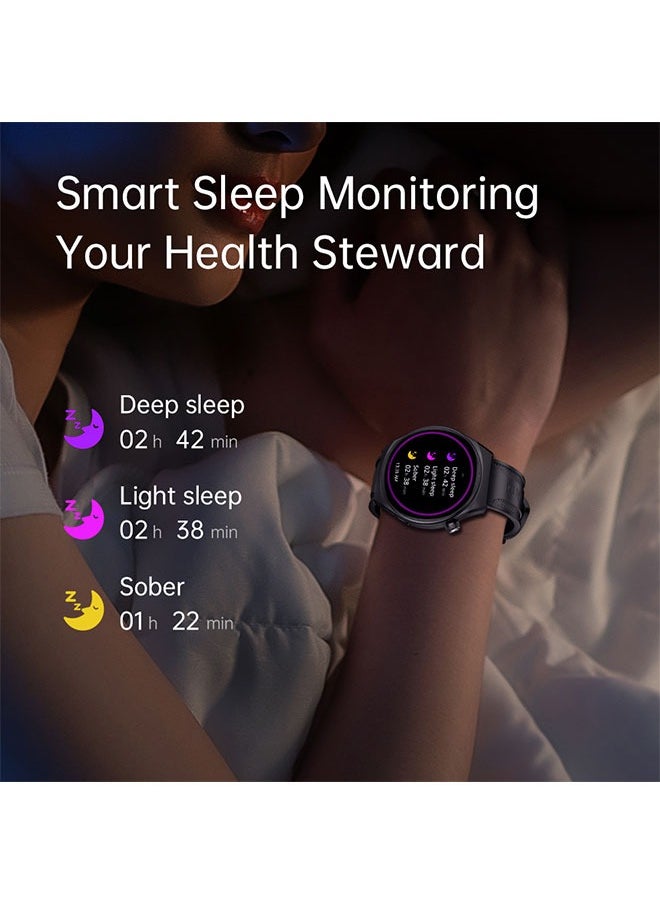 KUMI GW6 Sports Smartwatch AMOLED Display Yoga Exercise 100 Sports Detection Maps Navigation Smart Bracelet Blue