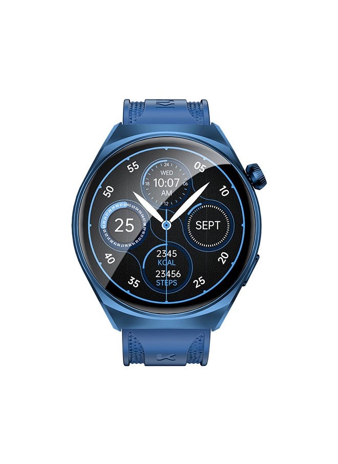 KUMI GW6 Sports Smartwatch AMOLED Display Yoga Exercise 100 Sports Detection Maps Navigation Smart Bracelet Blue