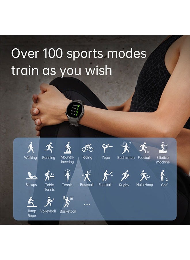 KUMI GW6 Sports Smartwatch AMOLED Display Yoga Exercise 100 Sports Detection Maps Navigation Smart Bracelet Blue