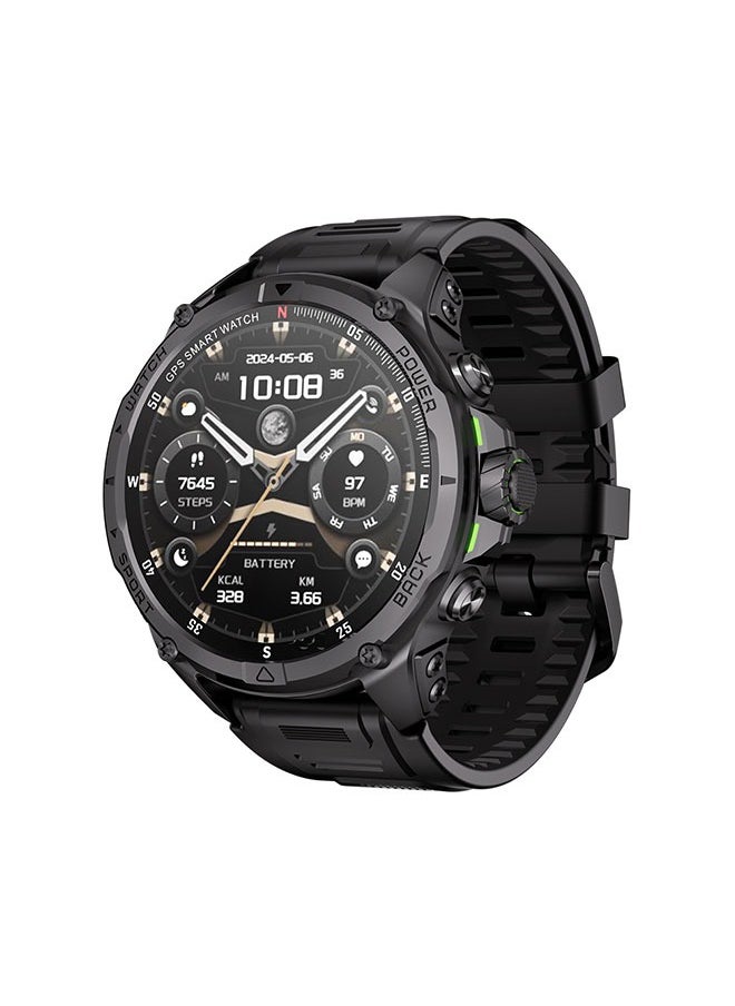 KUMI U5 Pro Smart Sports Watch AMOLED Display Heart Rate Detection 170 Motion Detection Assist Support ChatGPT Waterproof Fitness Watch Wireless Call Compatible with Android iOS