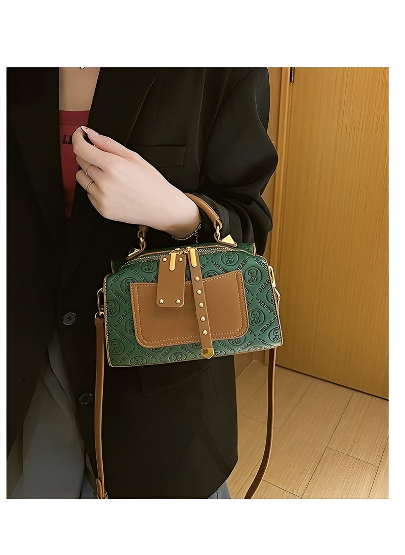 Women's Crossbody Bags Small Saddle Purse Leather Handbags Trendy Design Shoulder Purse Water Resistant Waist Packs with Adjustable Strap