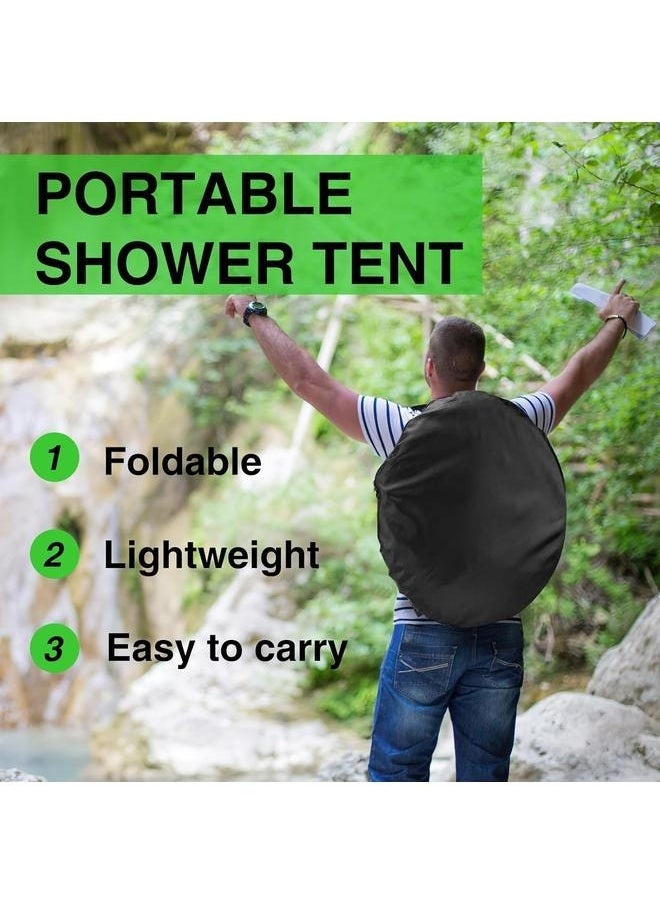 Quick Open Changing Tent 120x120x190cm-Portable Pop Up Privacy Shower Tent Spacious Changing Room for Camping Hiking Beach  Green