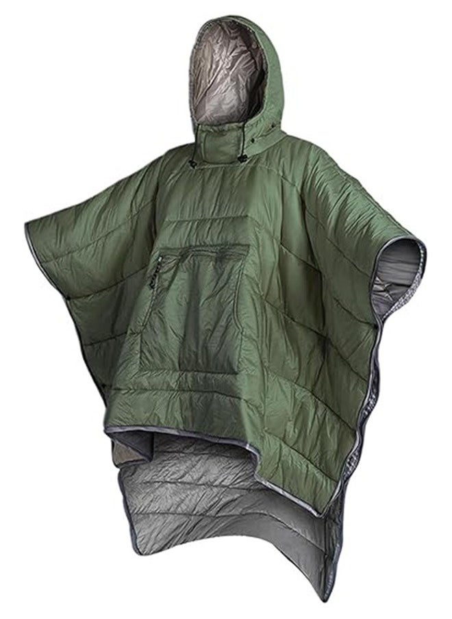 Wearable Hooded Poncho Sleeping Bag for Camping – Portable, Cozy & All-Season Sleeping Bag Gear