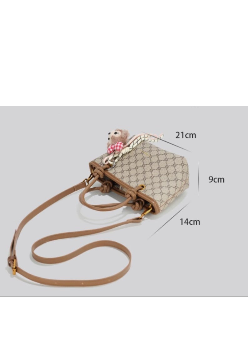 Female High-End Light luxury Niche Retro Small Tote Crossbody Bag