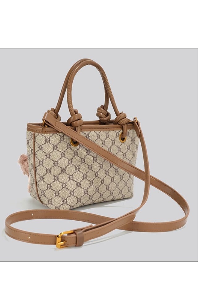 Female High-End Light luxury Niche Retro Small Tote Crossbody Bag