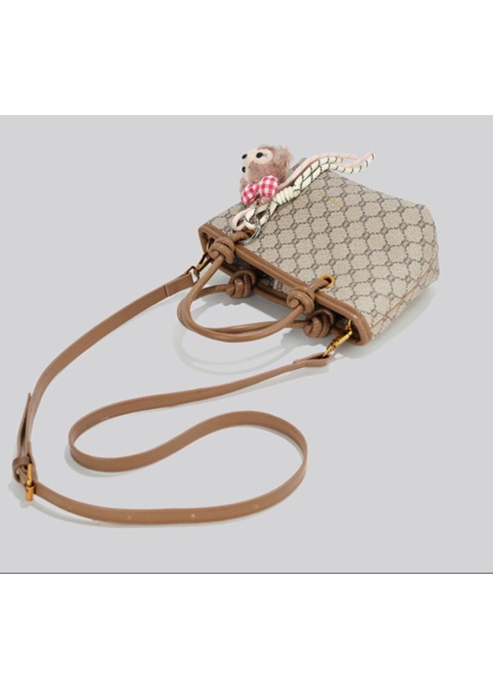 Female High-End Light luxury Niche Retro Small Tote Crossbody Bag
