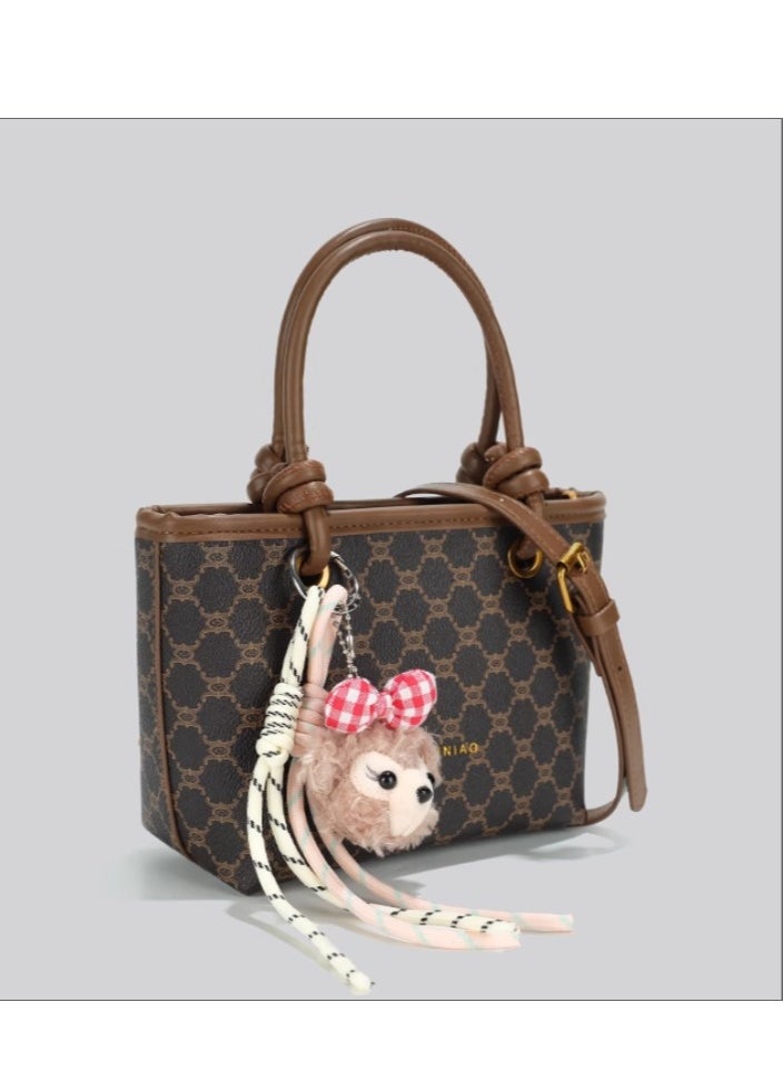 Female High-End Light luxury Niche Retro Small Tote Crossbody Bag