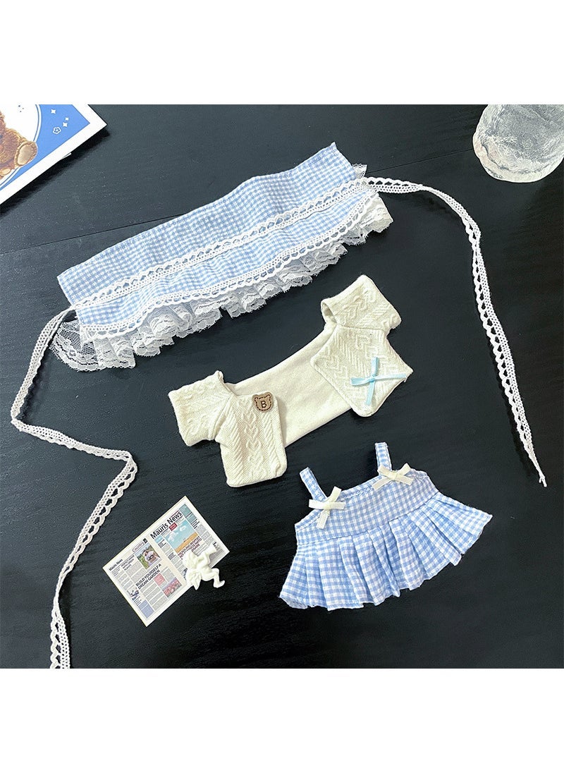 20cm Cotton Doll Clothes Summer Uni Set YY22