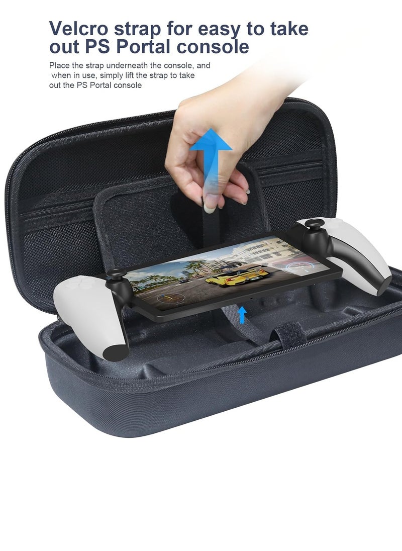 Portable Carrying Case for PlayStation Portal Shockproof Handheld Storage Box with Screen Saver Design Compatible with PlayStation 5 Portal