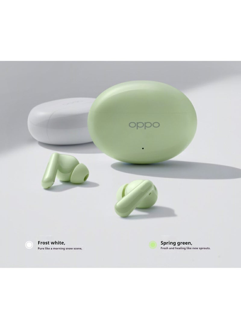Enco Air4 True Wireless Earbuds - Bluetooth 5.4, 12.4mm Dynamic Driver, Active Noise Cancellation, 43H Battery Life, IP55 Waterproof, Dual Microphone Noise Reduction, Touch Control, Quick Pairing, Dual Device Connection Green