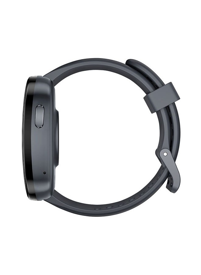 KUMI U6 Smart Sports Watch AMOLED Display 100 Sports Detection Aids Sleep Detection Motion Track Recording Waterproof AI Voice Bracelet Black