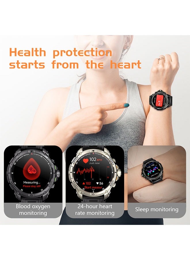 KUMI U5 Pro Smart Sports Watch AMOLED Display Heart Rate Detection 170 Motion Detection Assist Support ChatGPT Waterproof Fitness Watch Wireless Call Compatible with Android iOS silver