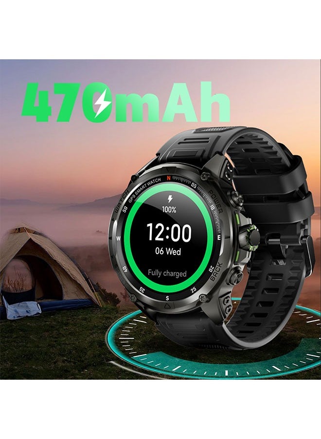 KUMI U5 Pro Smart Sports Watch AMOLED Display Heart Rate Detection 170 Motion Detection Assist Support ChatGPT Waterproof Fitness Watch Wireless Call Compatible with Android iOS silver