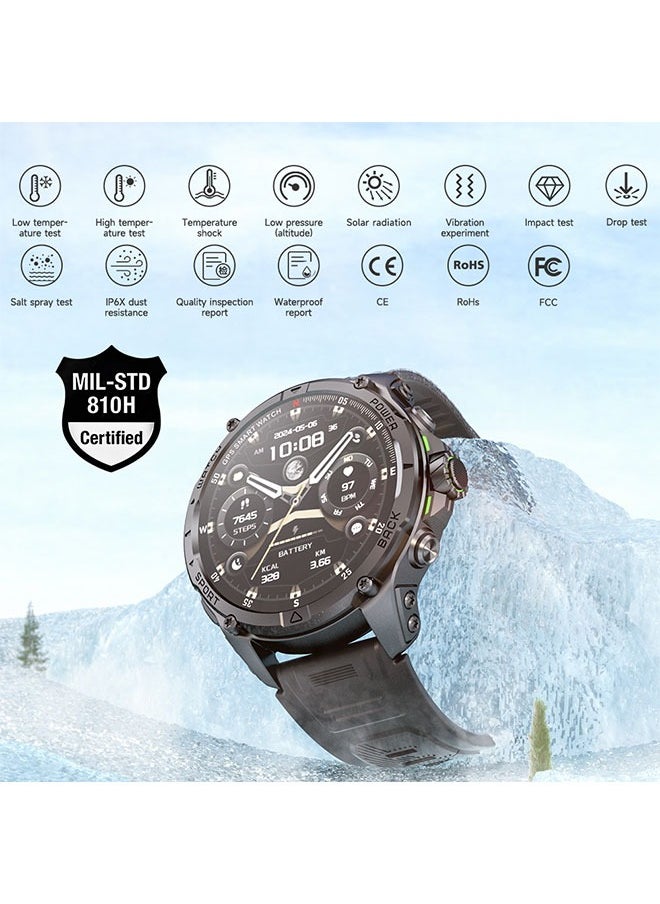 KUMI U5 Pro Smart Sports Watch AMOLED Display Heart Rate Detection 170 Motion Detection Assist Support ChatGPT Waterproof Fitness Watch Wireless Call Compatible with Android iOS silver
