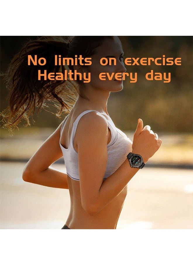 KUMI U5 Pro Smart Sports Watch AMOLED Display Heart Rate Detection 170 Motion Detection Assist Support ChatGPT Waterproof Fitness Watch Wireless Call Compatible with Android iOS silver