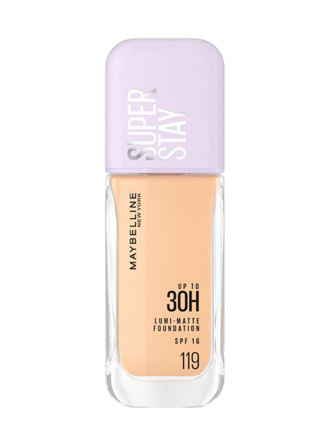 Super Stay Lumi-Matte Foundation, 30Hr Longwear Formula 119