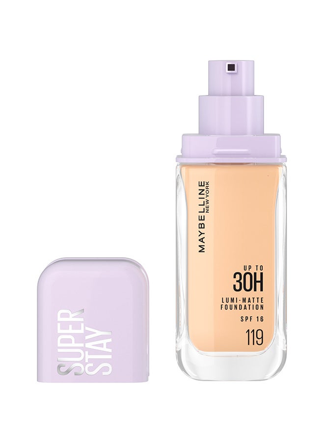 Super Stay Lumi-Matte Foundation, 30Hr Longwear Formula 119