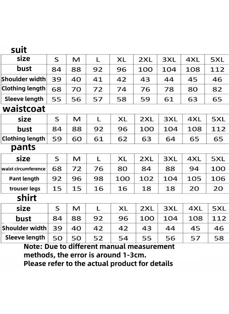 New Men's Slim-fit Suit Set