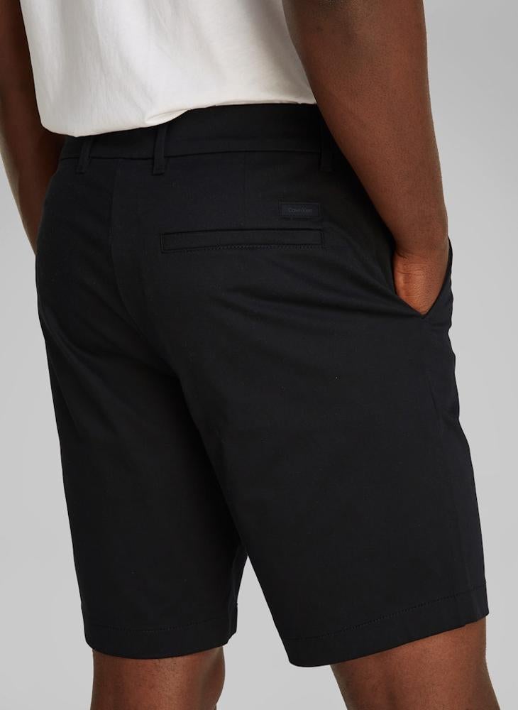 Slim Satin Stretch Shorts