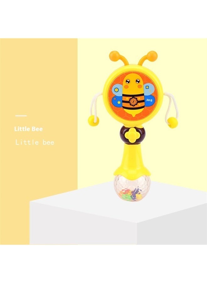 Musical Rattle Drum Toy，Rattle Drum Musical Lighting for Boy Girl with Suction Cup Engaging Sound and Light for Early Education Sized for Little Hands Encourages Brain Development