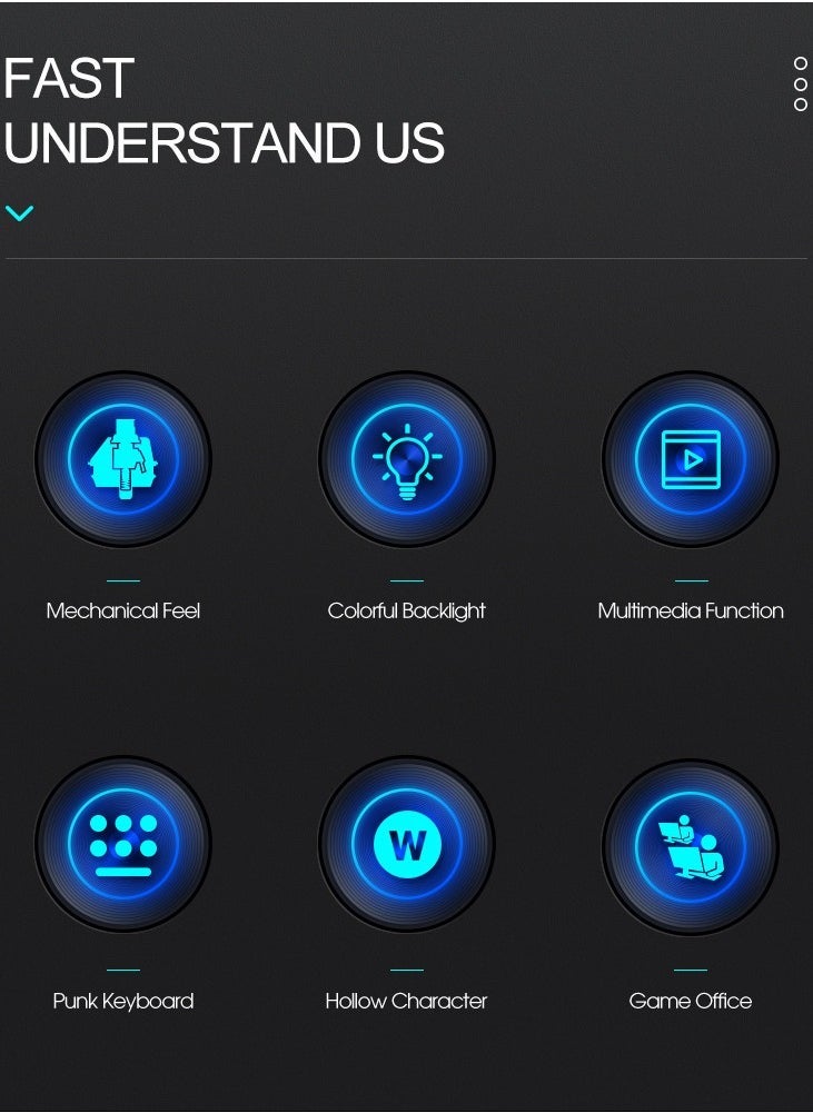 Mechanical Gaming Keyboard RGB Backlit Volume/Lighting Control Knob Fully Programmable 104-Keys Anti-Ghosting Wired Computer Keyboards for Office/Games,Suitable for PC/Ps4/Xbox Gamers