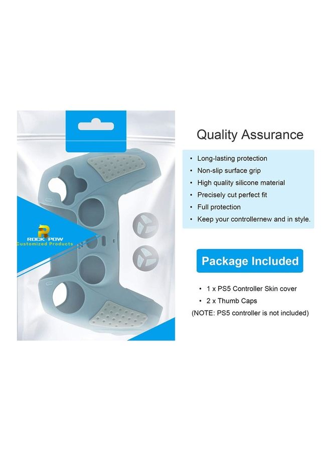 Silicone Grip Protector Rubber Case Cover Set for PS5 Controller
